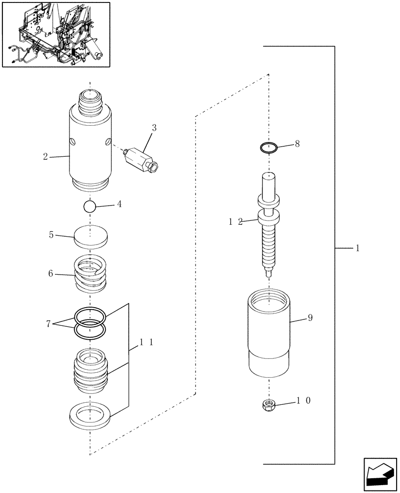 Схема запчастей Case IH RBX462 - (09.11[1]) - LUBRICATION, OILER PUMP, PRIOR TO P.I.N. HBJ039359 (09) - LUBRICATION