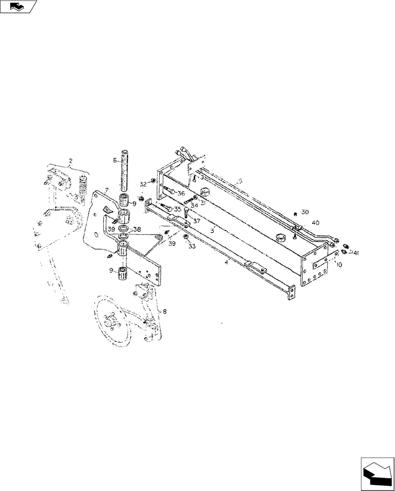 Схема запчастей Case IH 9000 SERIES - (75.200.10) - 2-BOTTOM EXTENSION ASSEMBLY (75) - SOIL PREPARATION