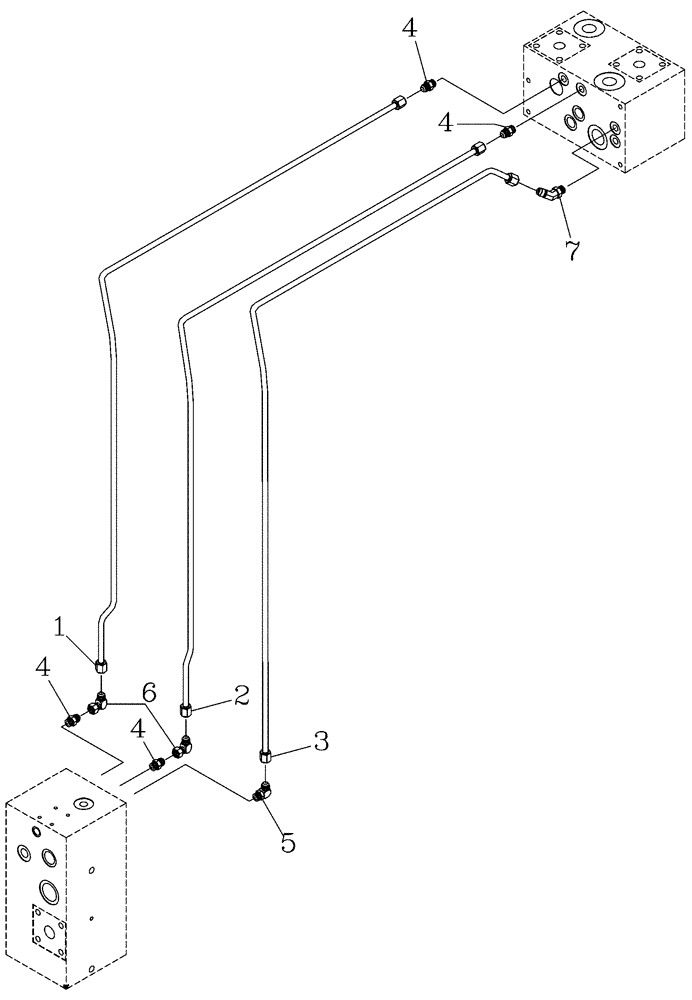 Схема запчастей Case IH 7700 - (B07[02]) - HYDRAULIC CIRCUIT {Pilot Lines} Hydraulic Components & Circuits