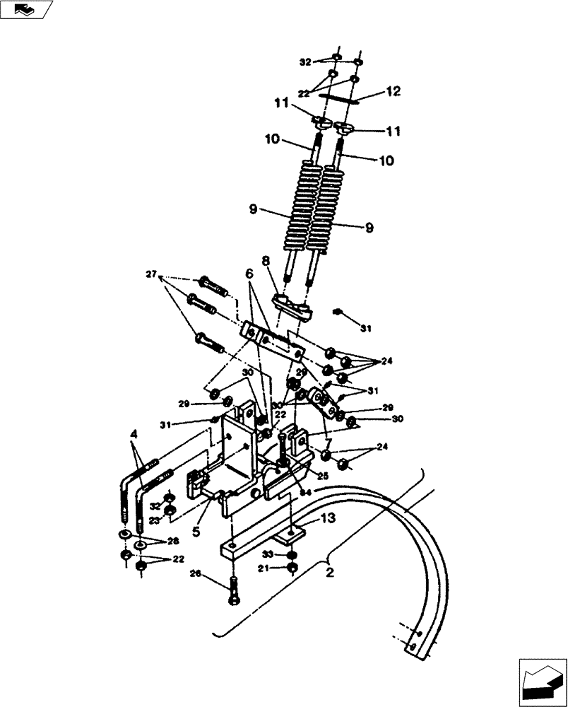 Схема запчастей Case IH COULTER - (75.200.07) - AUTO-RESET SHANK - 1983 (75) - SOIL PREPARATION