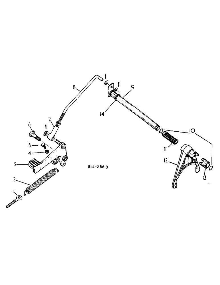 Схема запчастей Case IH 584 - (07-14) - DIFFERENTIAL LOCK (04) - Drive Train