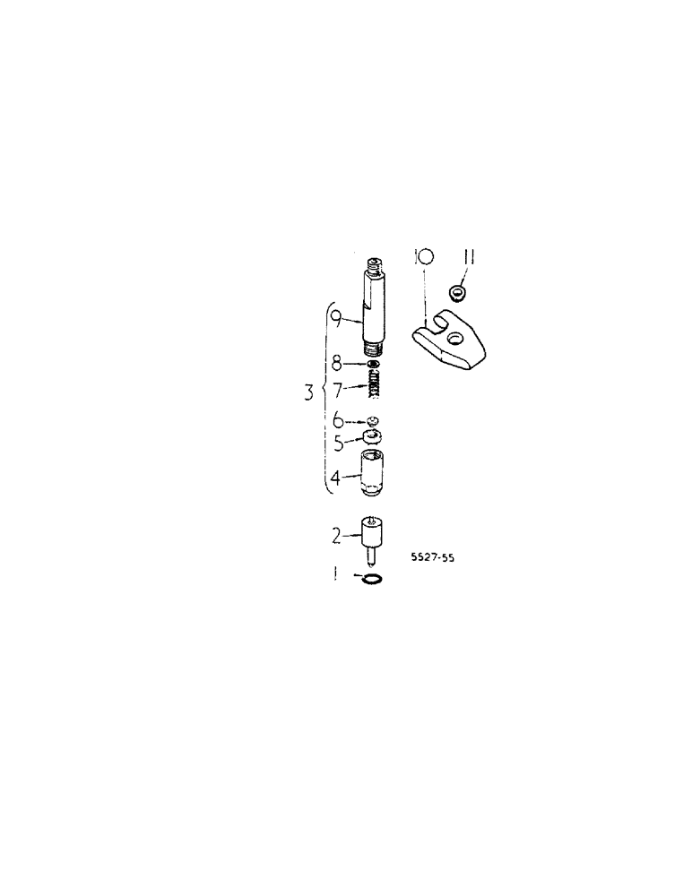 Схема запчастей Case IH 584 - (12-36) - INJECTION NOZZLE HOLDER AND NOZZLE Power