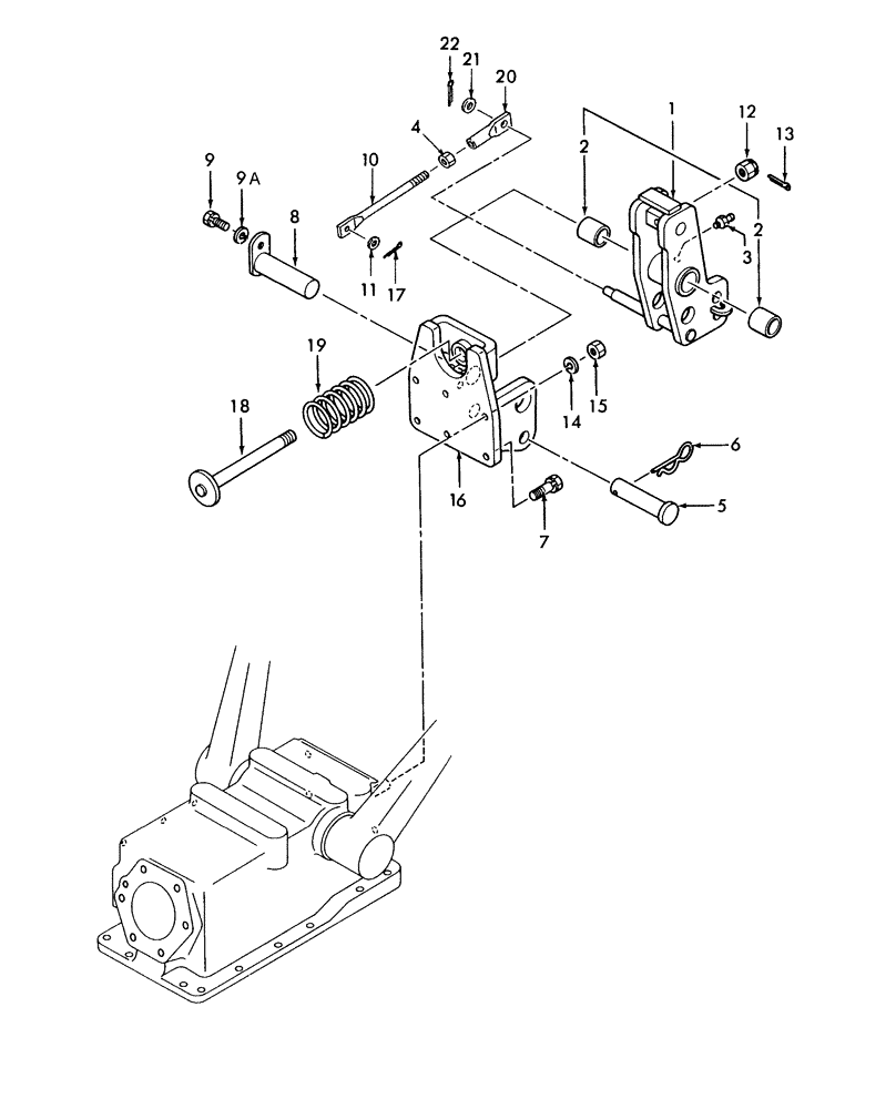 Схема запчастей Case IH DX48 - (07.03) - BRACKET & ARM ASSEMBLY W/DRAFT CONTROL (07) - HYDRAULIC SYSTEM