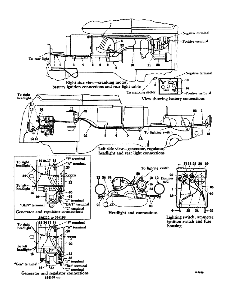 Схема запчастей Case IH SUPER AV - (136) - ELECTRICAL SYSTEM, LIGHTING AND STARTING, BATTERY IGNITION (06) - ELECTRICAL SYSTEMS