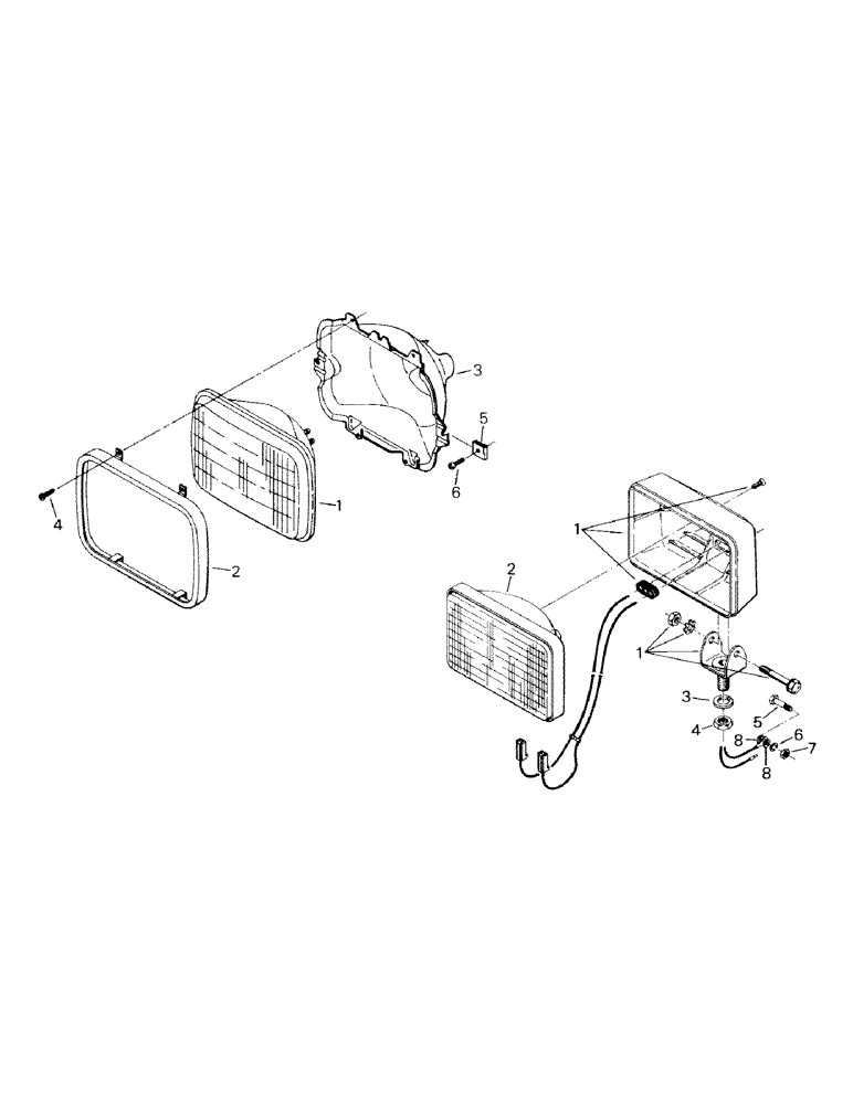 Схема запчастей Case IH KM-225 - (02-20) - LIGHTS (06) - ELECTRICAL