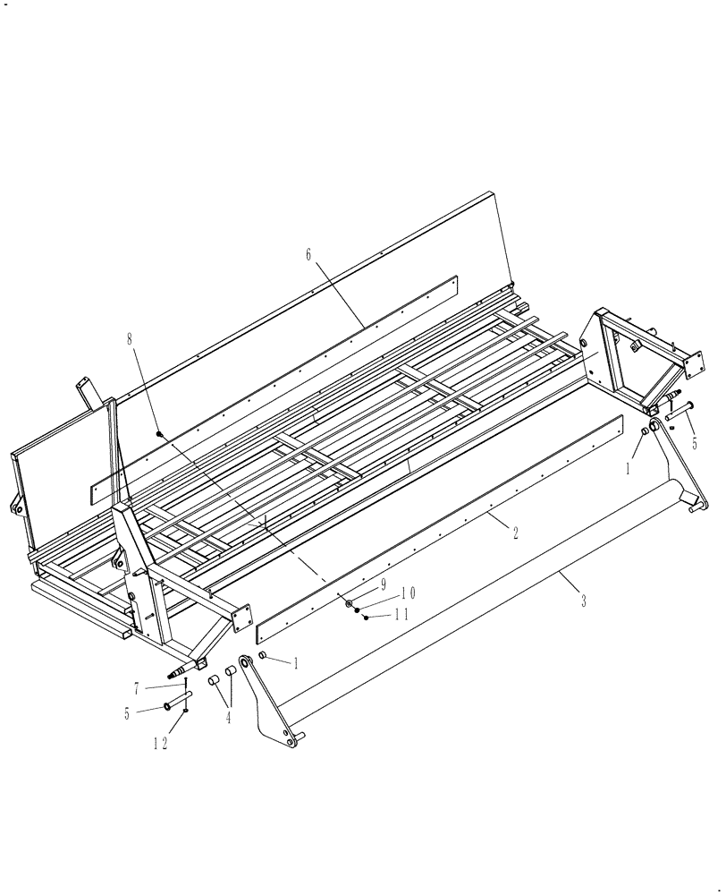 Схема запчастей Case IH CM212 - (60.220.01[02]) - CURTAIN, 12 FT PICKUP LIFTER ASSY (60) - PRODUCT FEEDING