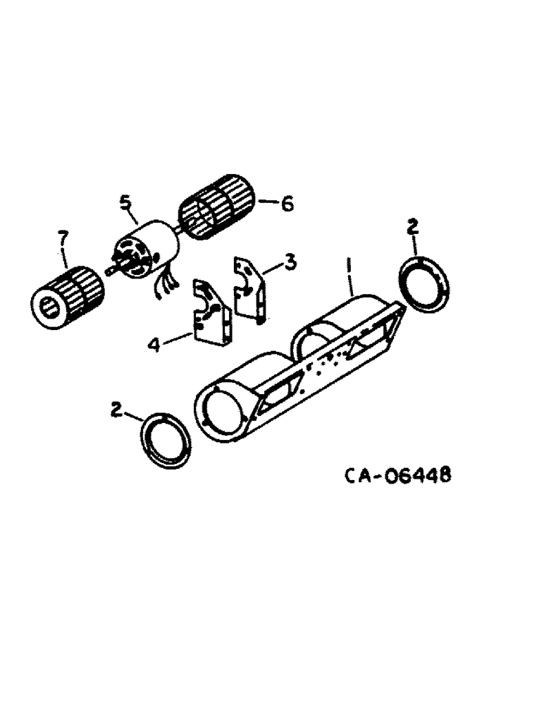 Схема запчастей Case IH 1480 - (13-21) - SUPERSTRUCTURE, CAB BLOWER ASSY (05) - SUPERSTRUCTURE