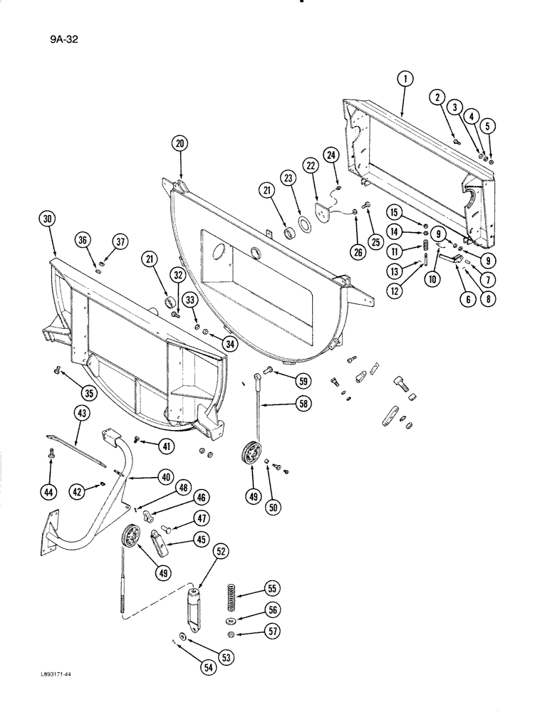 Схема запчастей Case IH 1670 - (9A-32) - FEED BEATER (13) - FEEDER