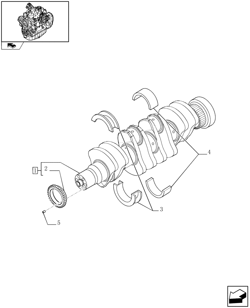 Схема запчастей Case IH F4GE9484A J600 - (0.08.0) - CRANKSHAFT (2852189) 