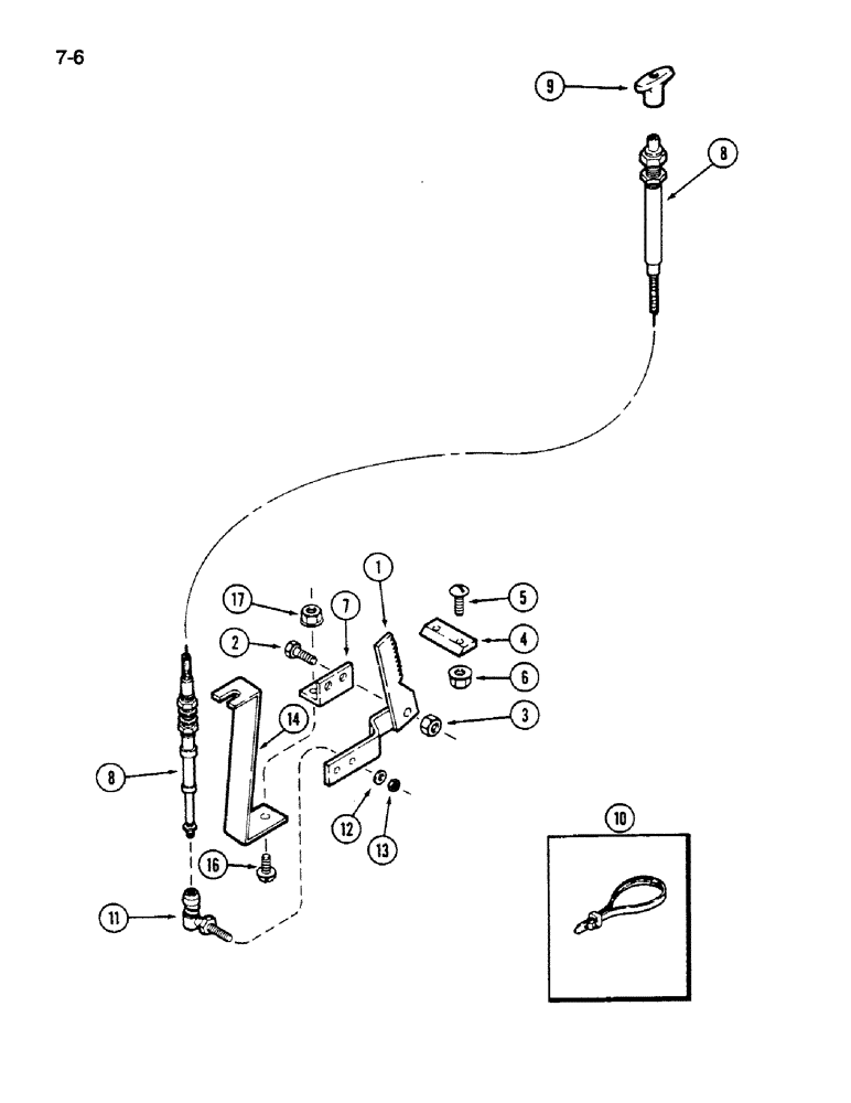 Схема запчастей Case IH 1620 - (7-006) - PARKING BRAKE (5.1) - BRAKES