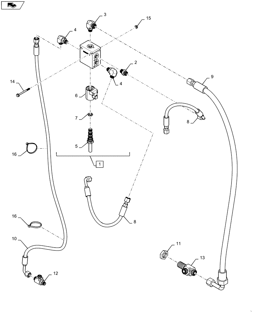 Схема запчастей Case IH 7230 - (35.480.07) - HYDRAULIC UNLOADER CLUTCH DUAL DRIVE (35) - HYDRAULIC SYSTEMS