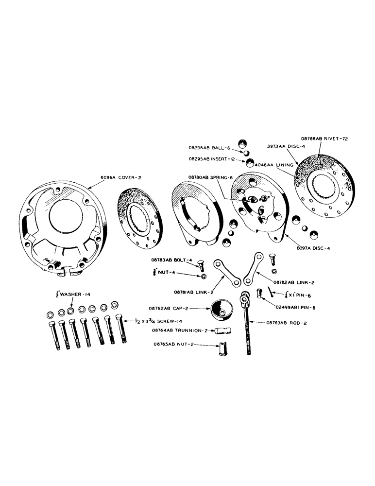 Схема запчастей Case IH 940 - (2-078) - DIFFERENTIAL BRAKE (06) - POWER TRAIN