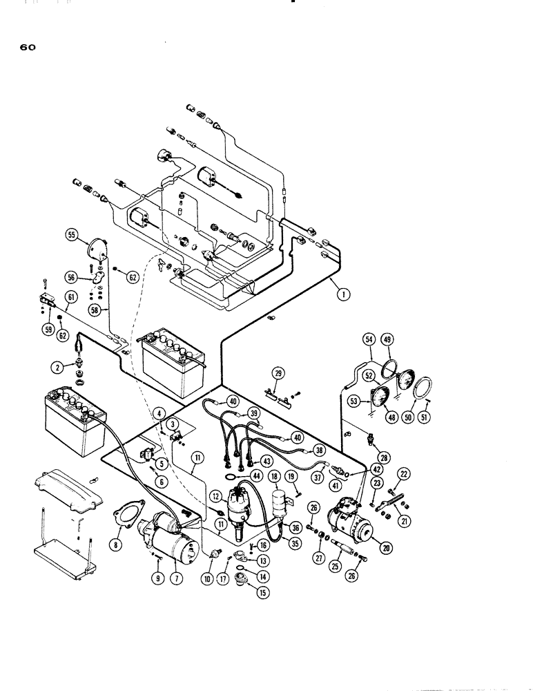 Схема запчастей Case IH 930-SERIES - (060) - ELECTRICAL EQUIPMENT AND WIRES, (377) SPARK IGNITION ENGINE (04) - ELECTRICAL SYSTEMS