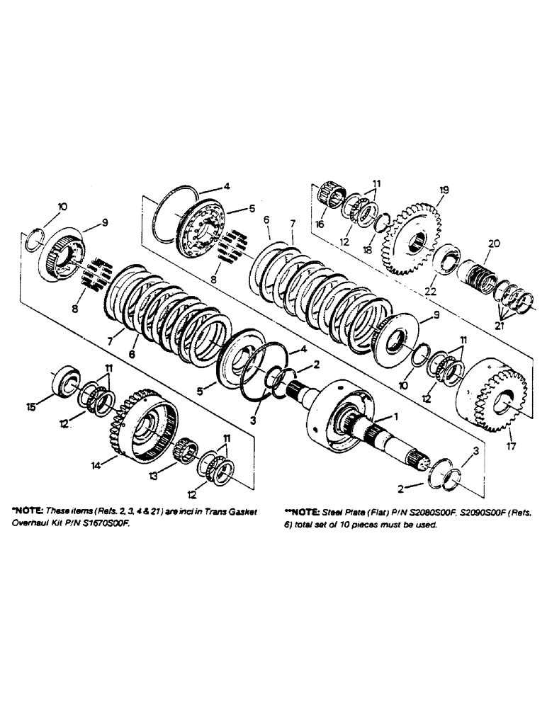 Схема запчастей Case IH 9170 - (04-23) - 7 INCH CLUTCH PACK ASSEMBLY, INPUT (04) - Drive Train