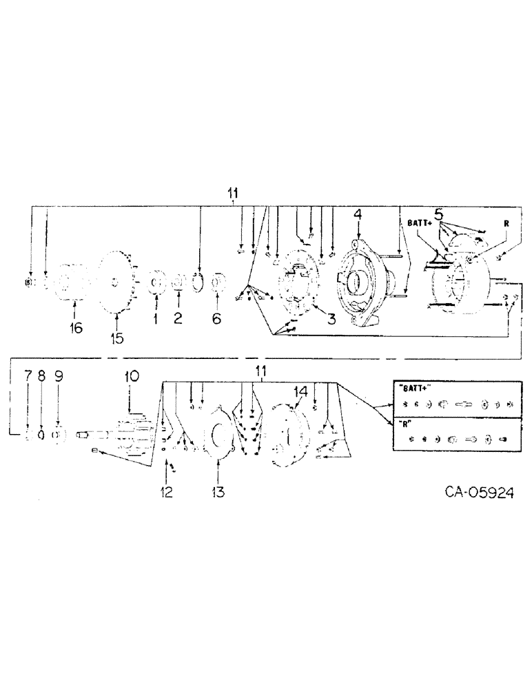 Схема запчастей Case IH 3788 - (08-14) - ELECTRICAL, ALTERNATOR-GENERATOR, NIEHOFF, WITH INTEGRAL SOLID STATE VOLTAGE REGULATOR (06) - ELECTRICAL