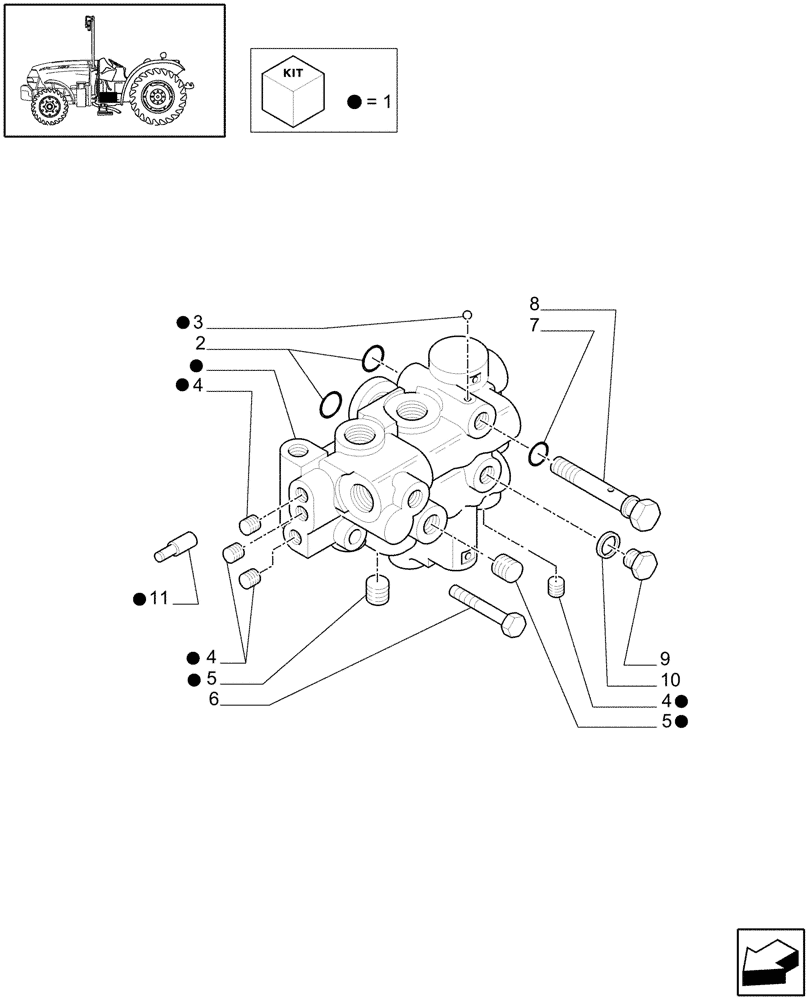 Схема запчастей Case IH JX1095N - (1.33.2[02]) - IDLER CONTROLS (04) - FRONT AXLE & STEERING