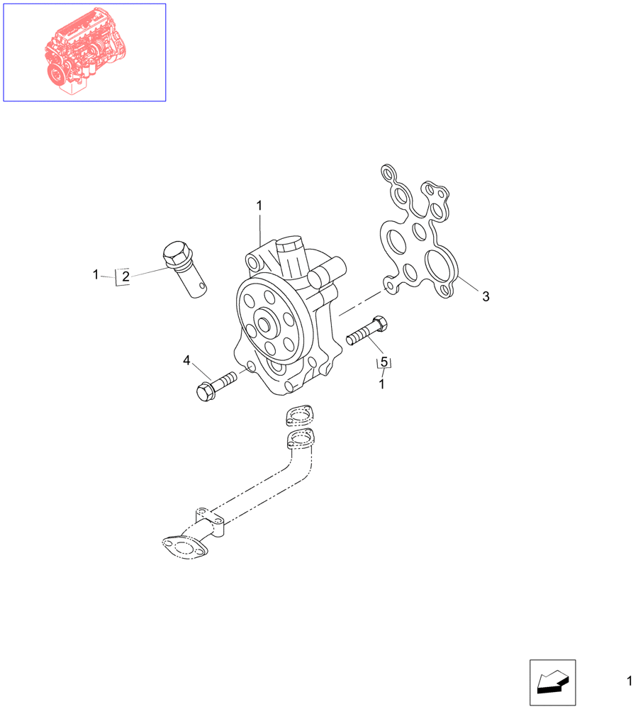 Схема запчастей Case IH STEIGER 385 - (02-57) - PUMP, ENGINE OIL & RELATED PARTS, STEIGER 385 / 435 & 485 (02) - ENGINE