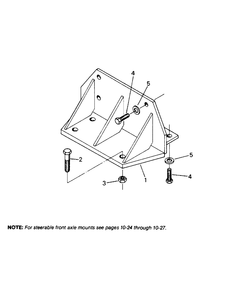 Схема запчастей Case IH 9110 - (04-88) - FRONT AXLE MOUNTING, NON-STEERABLE AXLE (04) - Drive Train