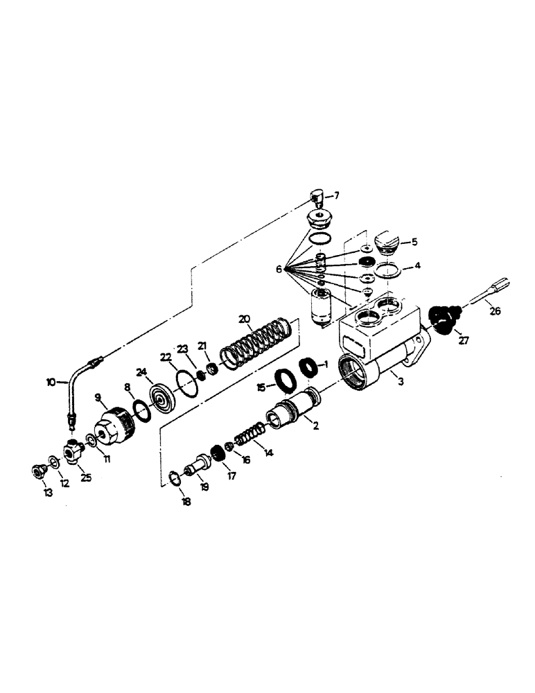 Схема запчастей Case IH 9180 - (05-03) - MASTER CYLINDER ASSEMBLY (5.1) - BRAKES