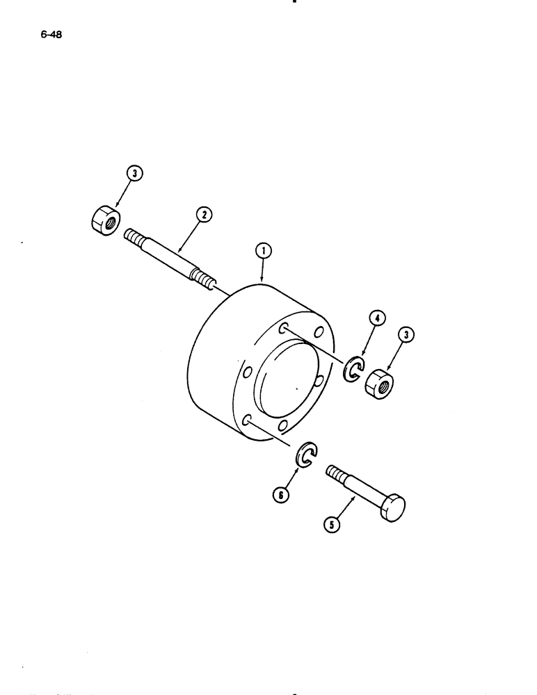 Схема запчастей Case IH 235 - (6-48) - REAR WHEEL SPACER (06) - POWER TRAIN