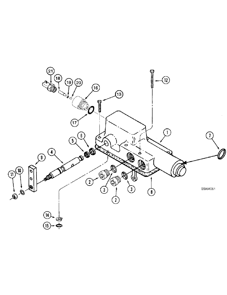 Схема запчастей Case IH 2188 - (6-28) - HYDROSTATIC PUMP ASSEMBLY, CONTROL VALVE (03) - POWER TRAIN