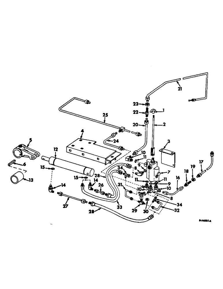 Схема запчастей Case IH 815 - (H-10) - CONTROLS, OPERATORS DECK LADDER LIFT CONTROL Controls