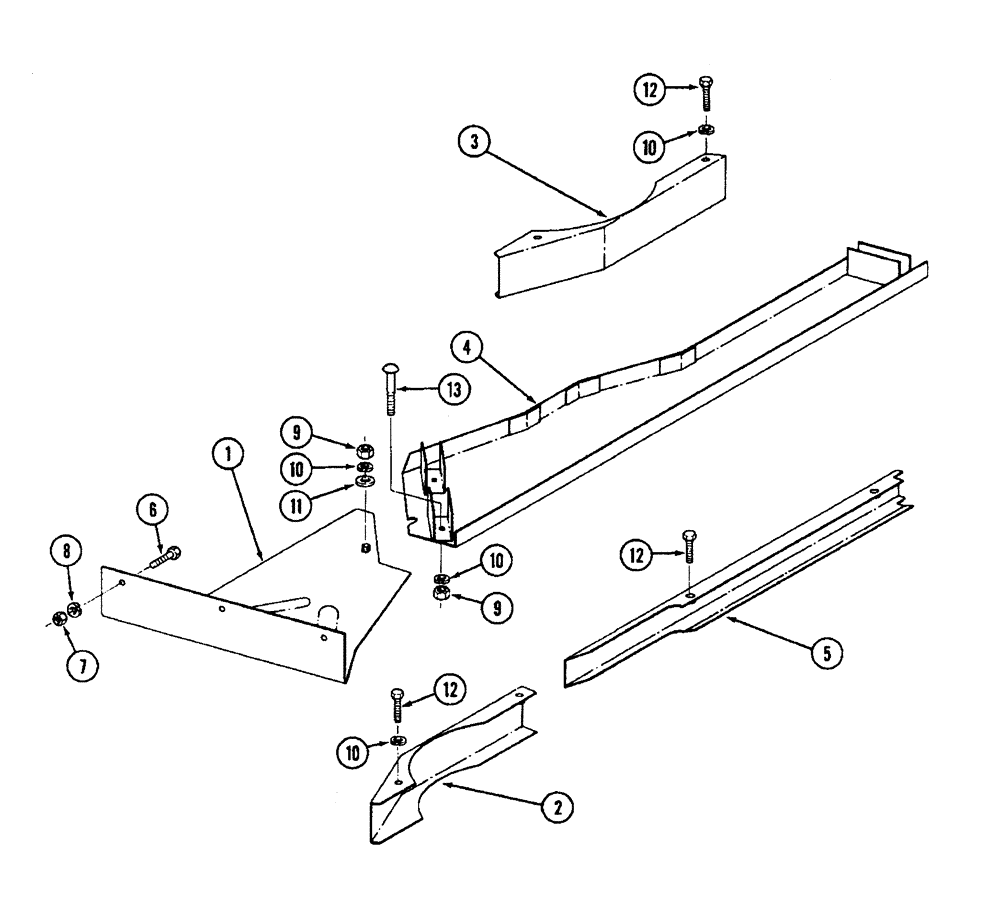 Схема запчастей Case IH 1822 - (9A-072) - THROAT PANEL (13) - PICKING SYSTEM