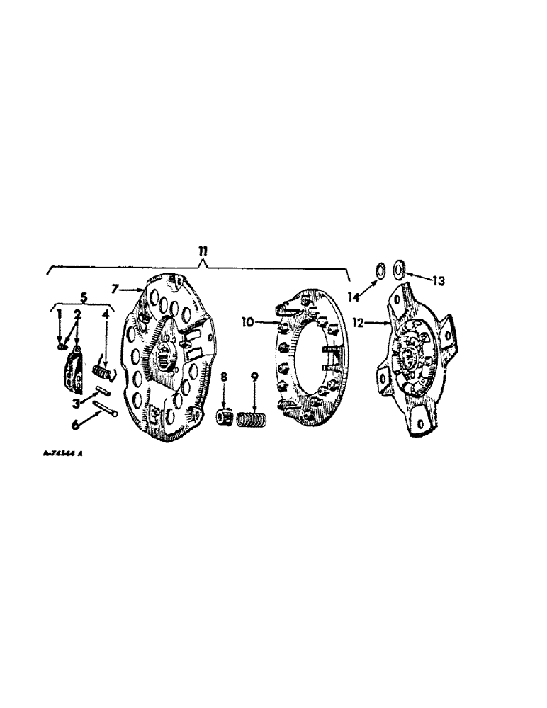 Схема запчастей Case IH 766 - (07-03) - DRIVE TRAIN, CLUTCH, 766 AND 966 GEAR DRIVE TRACTORS (04) - Drive Train