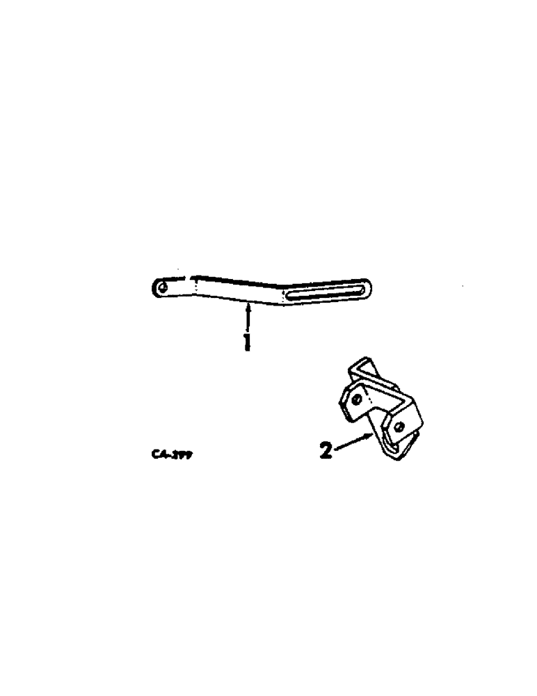 Схема запчастей Case IH 420 - (381) - ELECTRICAL SYSTEM, ALTERNATOR-GENERATOR MOUNTING BRACKET, 416, CH1696 & ABOVE, 422, CH3167 & ABOVE (55) - ELECTRICAL SYSTEMS