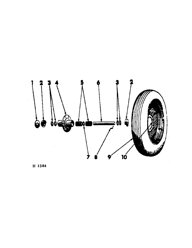 Схема запчастей Case IH 201 - (D-036[A]) - TRANSPORT CASTER WHEEL, TRANSPORTING ATTACHMENT (58) - ATTACHMENTS/HEADERS