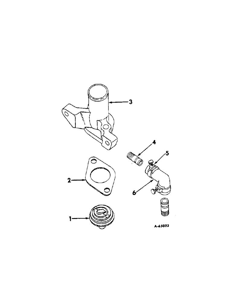 Схема запчастей Case IH 420 - (297[1]) - HOUSING AND THERMOSTAT (10) - ENGINE