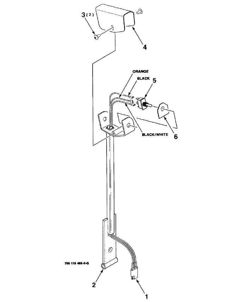 Схема запчастей Case IH 8830 - (4-12) - TRAVEL CONTROL LEVER ASSEMBLY (04) - ELECTRICAL SYSTEMS