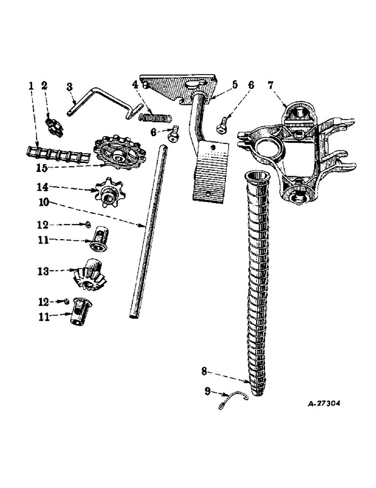 Схема запчастей Case IH 100 - (G-06) - HOPPER BRACKET AND TUBE 