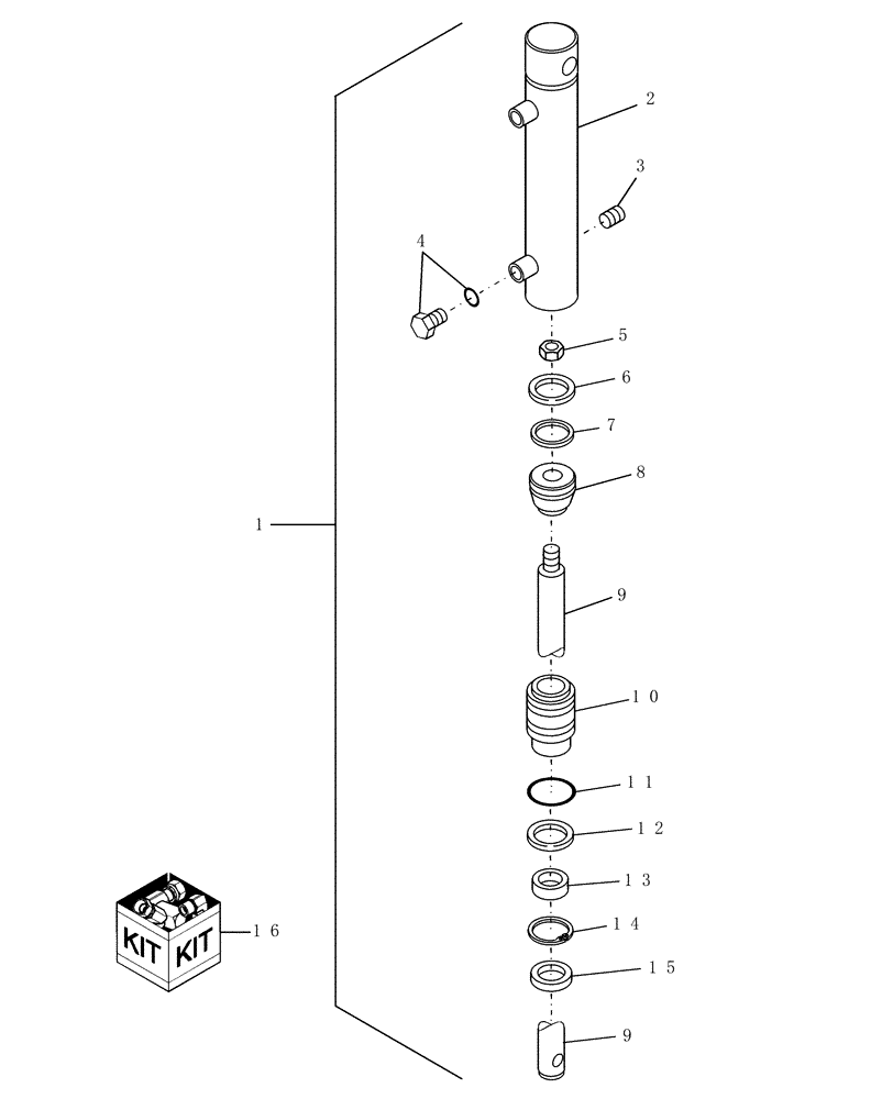 Схема запчастей Case IH WDX901 - (039A) - HYDRAULIC CYLINDER, HEADER LIFT (35) - HYDRAULIC SYSTEMS