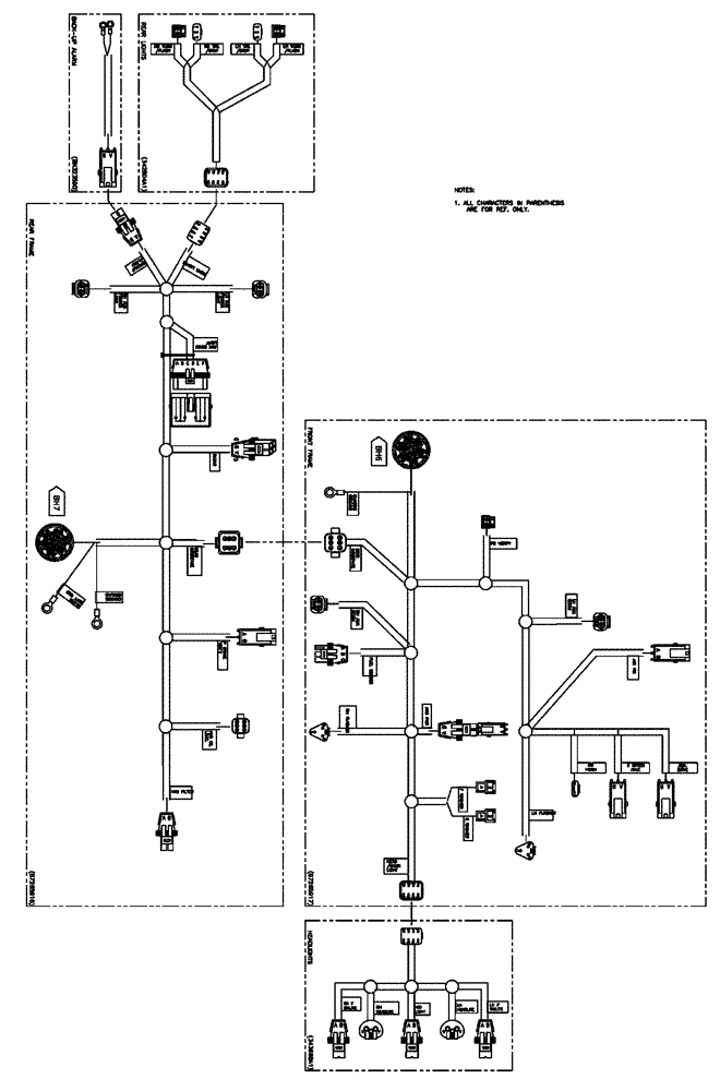 Схема запчастей Case IH FLX3010 - (08-002) - FRAME ELECTRICAL GROUP (06) - ELECTRICAL