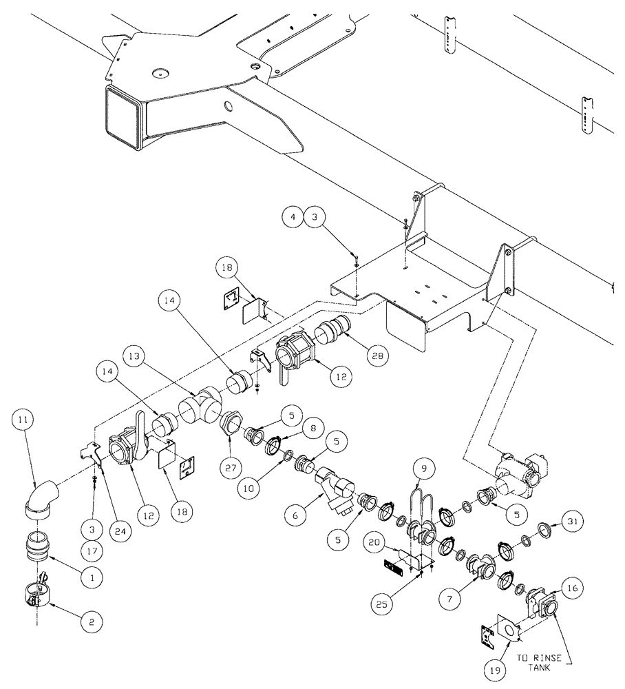 Схема запчастей Case IH SPX4260 - (226) - SUCTION ASSEMBLY (78) - SPRAYING