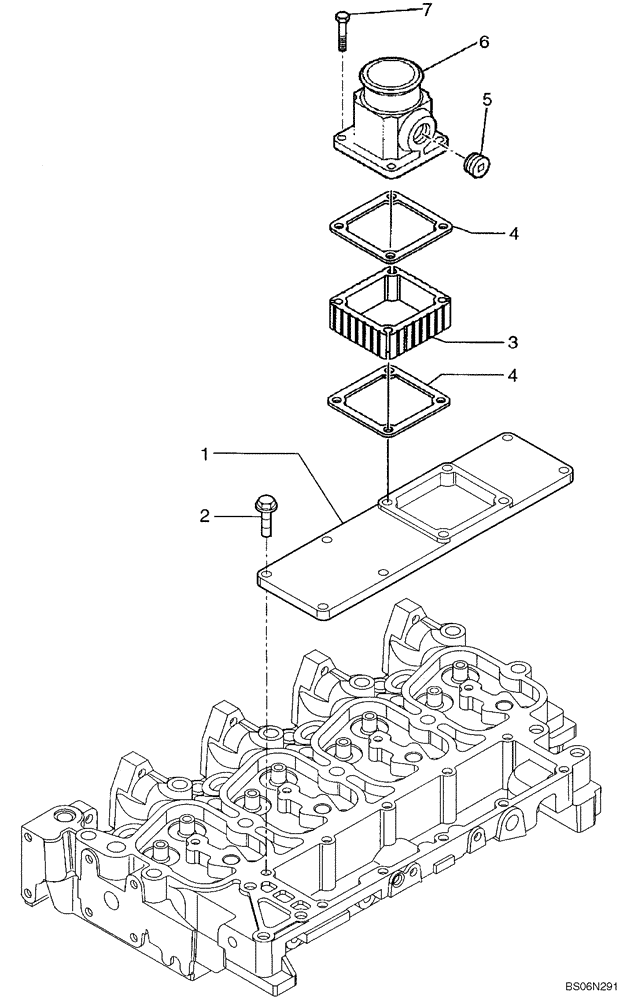 Схема запчастей Case IH 430 - (02-19) - MANIFOLD - INTAKE (02) - ENGINE