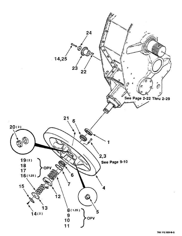 Схема запчастей Case IH 8580 - (02-14) - FLYWHEEL ASSEMBLY Driveline