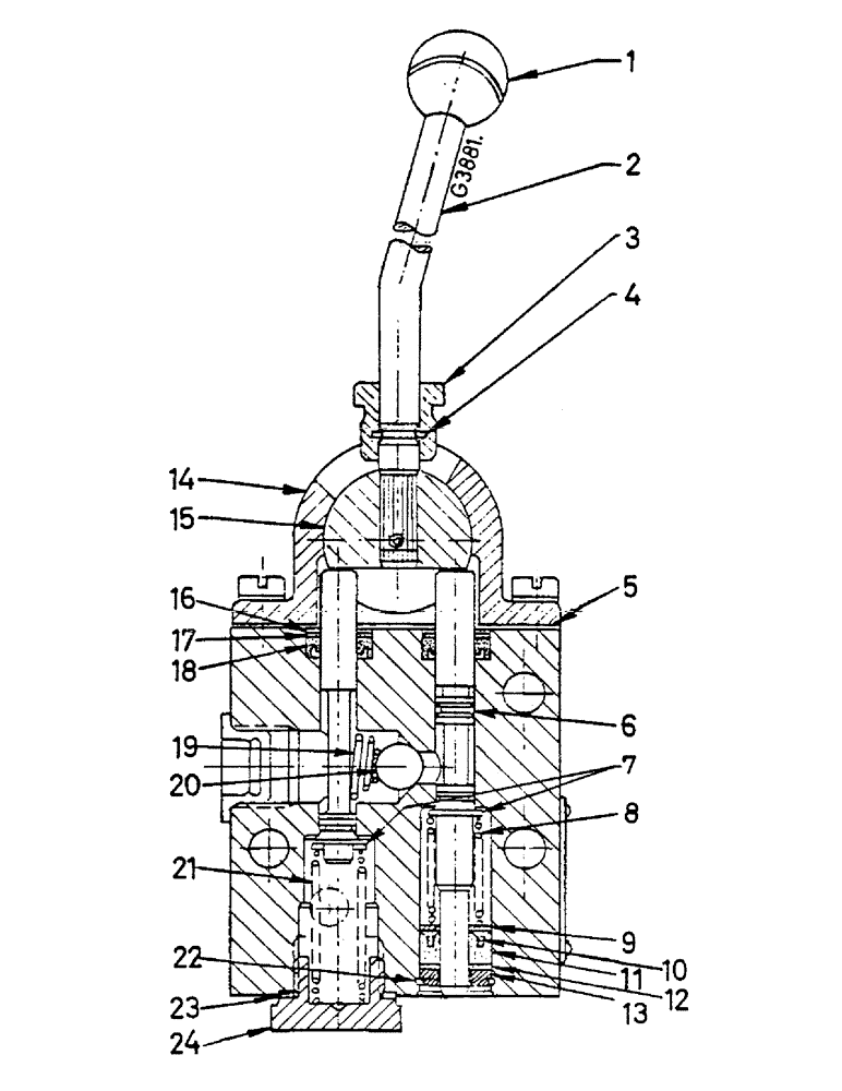 Схема запчастей Case IH 553 - (300) - CONTROL VALVE, SINGLE ACTING (08) - HYDRAULICS