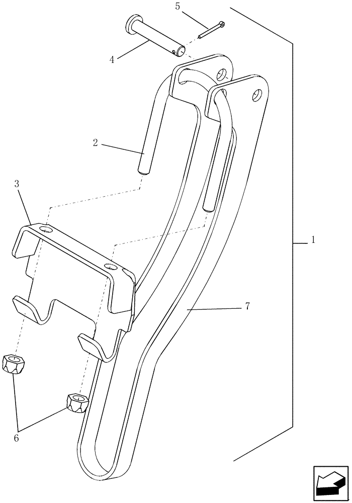 Схема запчастей Case IH 9120 - (74.140.15) - LATCH ASSEMBLY - CLEANOUT DOOR (74) - CLEANING