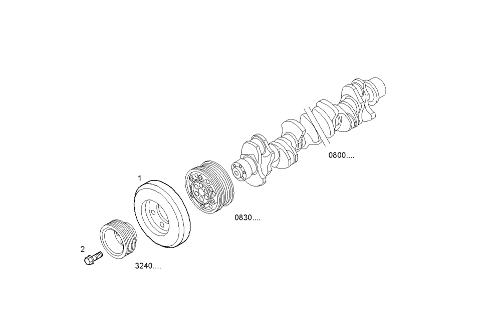 Схема запчастей Case IH F3BE0684E B003 - (0840.022) - VIBRATION DAMPER 