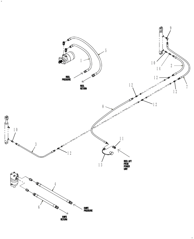 Схема запчастей Case IH DH302 - (20.07.03[1.1]) - HYDRAULICS, REEL LIFT & DRIVE, FROM PIN Y9ZB00735 (07) - HYDRAULICS