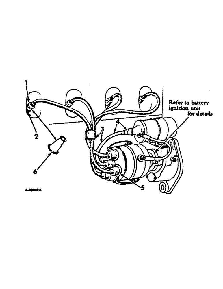 Схема запчастей Case IH C-123 - (B-23) - SPARK PLUGS AND CABLES 