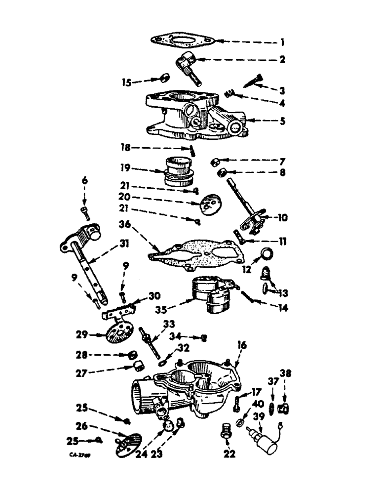 Схема запчастей Case IH C-200 - (G-29) - CARBURETOR 