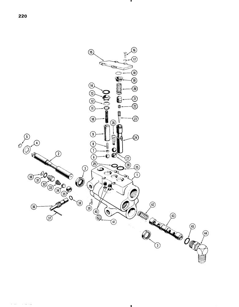 Схема запчастей Case IH 470 - (220) - CONTROL VALVE, DRAFT-O-MATIC (09) - CHASSIS/ATTACHMENTS