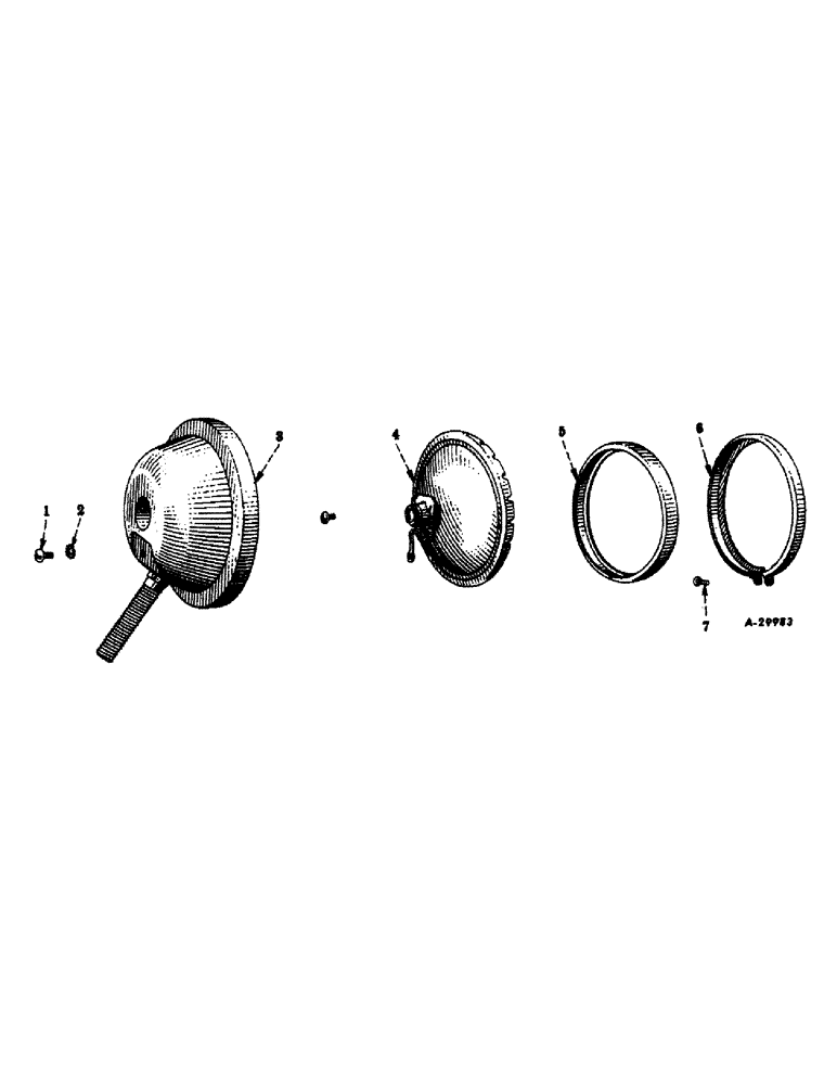 Схема запчастей Case IH SUPER C - (071) - ELECTRICAL SYSTEM, HEADLIGHTS OR REAR LIGHT, SEALED BEAM, SERIAL NO. 159455 AND UP (06) - ELECTRICAL SYSTEMS