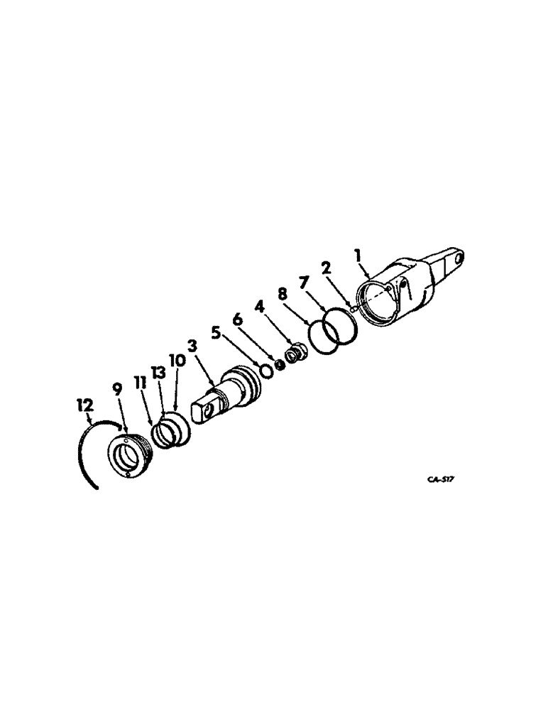 Схема запчастей Case IH 1026 - (07-09) - DRIVE TRAIN, MOTOR SERVO CYLINDER (04) - Drive Train