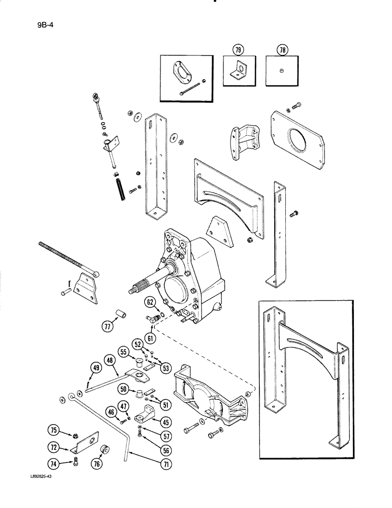 Схема запчастей Case IH 1670 - (9B-04) - ROTOR DRIVE, (CONT) (14) - ROTOR, CONCANVES & SIEVE