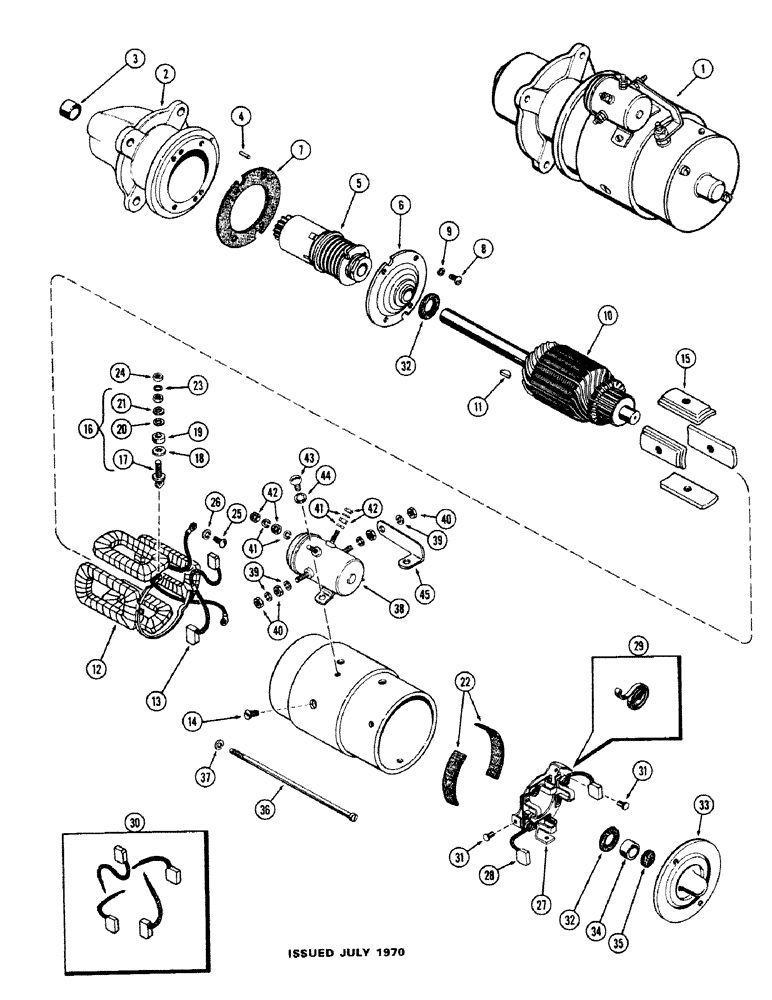 Схема запчастей Case IH M570 - (040) - STARTING MOTOR, (159) SPARK IGNITION ENGINE (04) - ELECTRICAL SYSTEMS