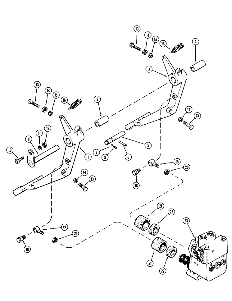 Схема запчастей Case IH 1570 - (144) - BRAKE PEDALS AND VALVE (07) - BRAKES